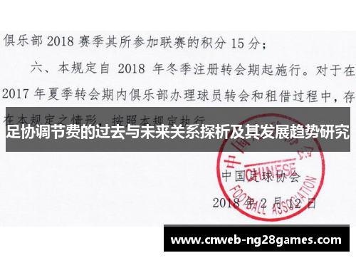 足协调节费的过去与未来关系探析及其发展趋势研究 足协调节费的过去与未来关系探析及其发展趋势研究